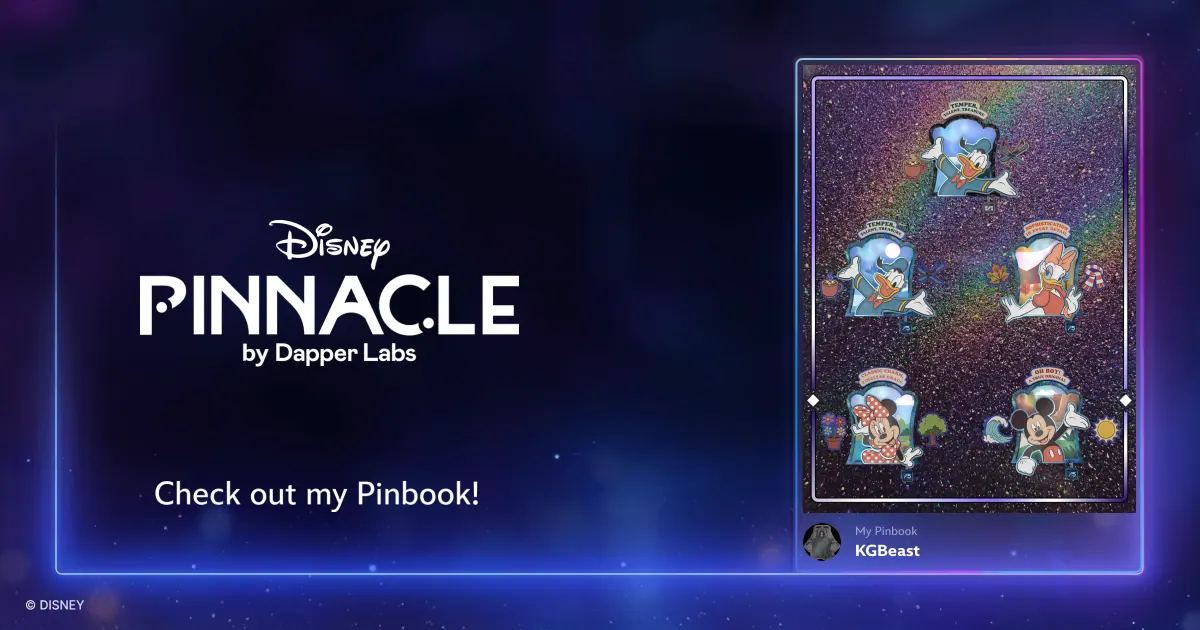 KGBeast's Pinbook share image from Disney Pinnacle